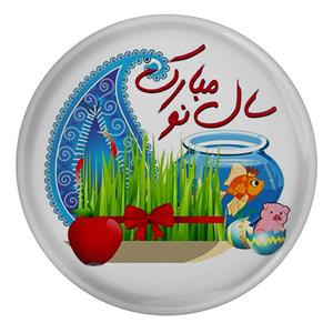 مگنت مدل S12722 طرح ماهی سفره هفت سین عید نوروز و سبزه و سال نو مبارک