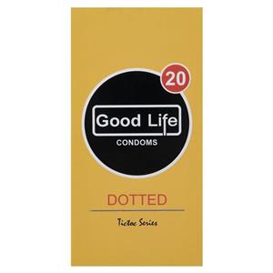 کاندوم گودلایف مدل Dotted بسته 12 عددی Good Life Condoms 12PSC 