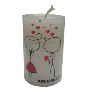 شمع دست ساز مدل لاو کد 2