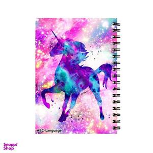 دفتر زبان طرح یوینکورن گلکسی کد DZ-37