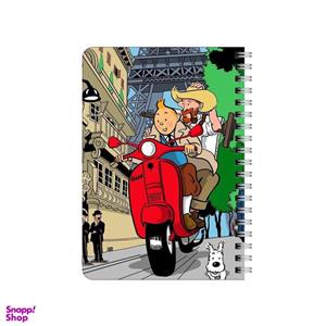 دفترچه یادداشت بامبیلیپ مدل چوبی طرح تن تن و ونگوگ درپاریس کد 1818465