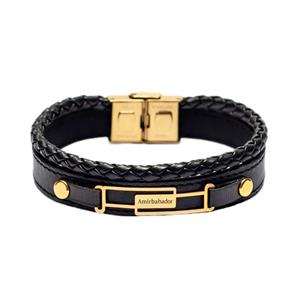 دستبند طلا 18 عیار مردانه لیردا مدل اسم امیربهادر -