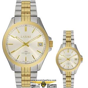 ست ساعت مچی عقربه ای  زنانه و مردانه لاکسمی مدل 3-8506L-8506G
