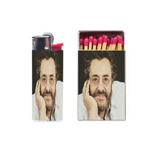 فندک مدل مشاهیر کد 1162 به همراه کبریت