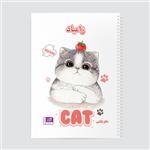 دفتر نقاشی حس آمیزی طرح گربه مدل زامیاد کد cat