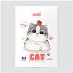 دفتر نقاشی حس آمیزی طرح گربه مدل احمد کد cat