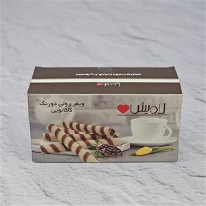ویفر رولی دورنگ کرمدار کاکائو لاویش - 1 کیلوگرم