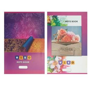 دفتر مشق 80 برگ نیکو مدل شقایق بسته 2 عددی