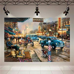 پوستر دیواری طرح آرایشگاه مردانه مدل کلاسیک کد AR1372