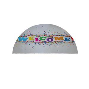 پادری مدل نیم دایره طرح Welcome کد 8256 سایز 90 × 45 سانتی متر