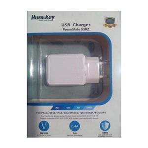 شارژر دیواری هانت کی مدل پاورمیت S302 Huntkey Powermate Wall Charger 