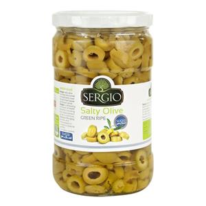 زیتون شور اسلایس سرجیو - 660 گرم Sergio sliced salty olive - 660 gr