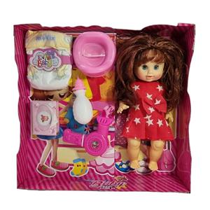 عروسک  بی بی مدل APT TOYS ارتفاع 38 سانتی متر