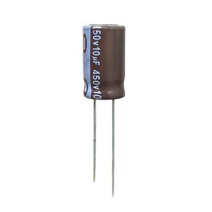 خازن الکترولیت 10 میکروفاراد 450 ولت آکسبوم مدل TEC-10450 بسته 4 عددی