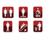 استیکر  صالسو آرت طرح  public places icon wb4