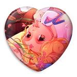 پیکسل خندالو طرح لوسی انیمه فری تیل Fairy Tail مدل قلبی کد 16490