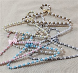 چوب لباسی نوزاد مدل  مرواریدی کد 9537