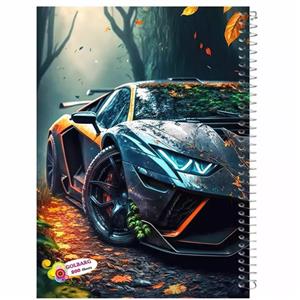 دفتر مشق 200 برگ گلبرگ مدل ماشین لوکس کد 500073