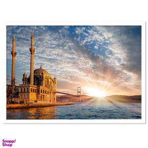 تابلو نوری بکلیت طرح منظره شهر استانبول مدل W-S1316