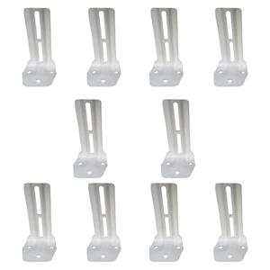 پایه نگهدارنده میله پرده مدل دیواری دوبل L12 بسته ده عددی