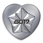 پیکسل خندالو طرح گروه گات سون GOT7 مدل قلبی کد 21039