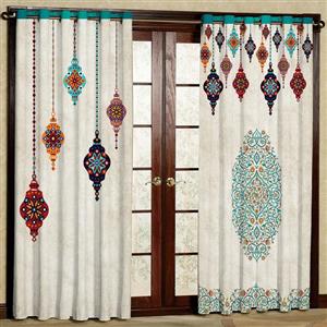 پرده مدل مخمل پانچی کد 1100L سایز 140x280 سانتی متر