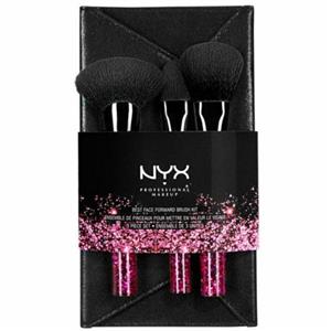 کیت قلم آرایشی نیکس NYX Professional Make Up Holiday Face Brush Kit with Clutch 