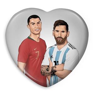 پیکسل خندالو طرح کریستیانو رونالدو و لیونل مسی مدل قلبی کد 14003