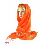 شال زنانه مدل ورساچه نارنجی کد 61