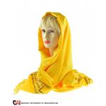 شال زنانه مدل ورساچه زرد کد 66