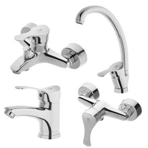 ست شیرآلات صنعت گستر الماس مدل برکه مجموعه 4 عددی