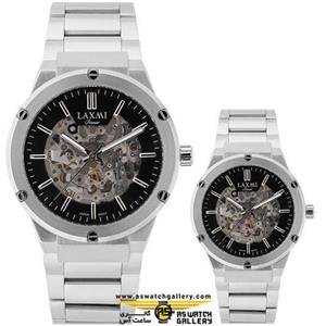 ست ساعت مچی عقربه ای زنانه و مردانه لاکسمی مدل 1-8151G-8151L