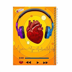 دفتر مشق 100 برگ گلبرگ مدل کلاسیک کد 4099