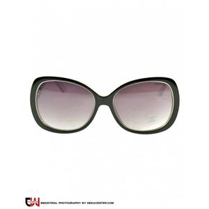 عینک آفتابی زنانه شنل مشکی سفید Chanel Sunglasses G-48082 