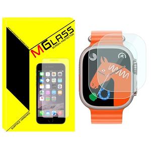 محافظ صفحه نمایش شیشه‌ای ام‌گلس مدل SH-MG مناسب برای ساعت هوشمند هاینو تکو T93 Ultra Max بسته دو عددی