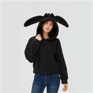 هودی زنانه مدل تدی گوش بلند