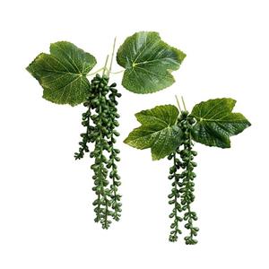 گل مصنوعی مدل آویز برگدار 777 غوره ای بسته دو عددی