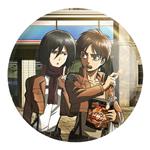 پیکسل خندالو طرح میکاسا و ارن انیمه اتک آن تایتان Attack on Titan کد 11004 مدل بزرگ