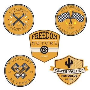 برچسب موتور سیکلت رایسان طرح motors کد sm0062 مجموعه 5 عددی