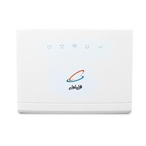 مودم 4G LTE همراه اول مدل HA4300 به همراه کارت هدیه فعالسازی سیم‌کارت اعتباری و 300 گیگابایت اینترنت هدیه