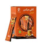 کافی میکس با شیرین کننده استویا با طعم کارامل پپتینا بسته 10 عددی