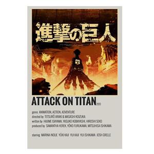 پوستر مدل Attack on titan