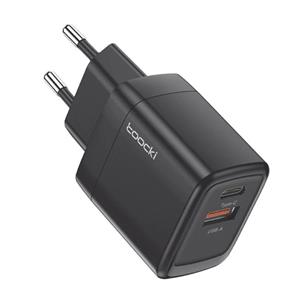 شارژر فست ۲۰ وات دو پورت USB-A/USB-C توکی Toocki مدل JT-P20F