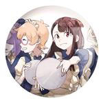 پیکسل خندالو طرح اکو و جانسون انیمه جادوگران کوچک Little Witch Academia کد 22866 مدل بزرگ