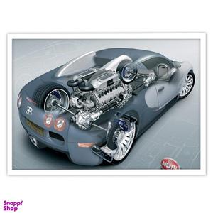 تابلو بکلیت طرح ماشین بوگاتی مدل W-S4548