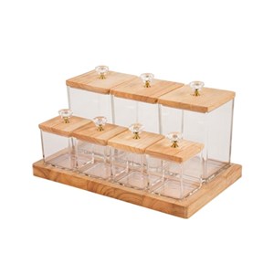 ست ادویه 8 پارچه مدل کف چوبی کد DH2203