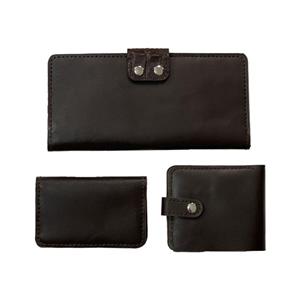 کیف دستی دست دوز مردانه کد 10 مجموعه 3 عددی