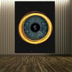 پوستر پارچه ای طرح فضانورد منظومه شمس مدل چشم کد PP2692