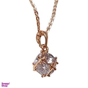 گردنبند زنانه ژوپینگ مدل مکعب نگینی کد 334831
