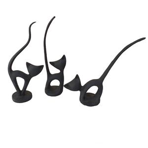 مجسمه طرح گربه مدل C3 مجموعه 3 عددی